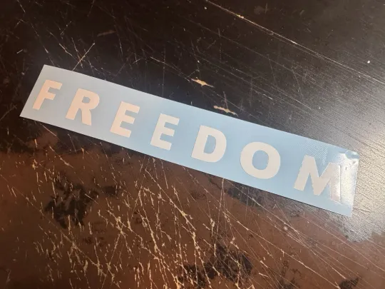 Discover FREEDOM Vinyl Decal Sticker - Die Cut Weatherproof - Charlie Kirk Patriot USA