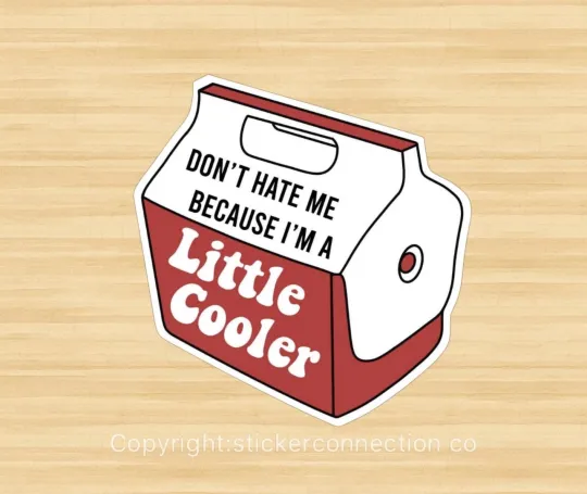 Discover Little Cooler Hate Me Vinyl Decal Sticker for Laptops, Hydro Flask, Toolboxes