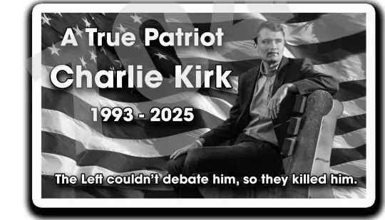 RIP Charlie Kirk Sticker Decal - Turning Point USA