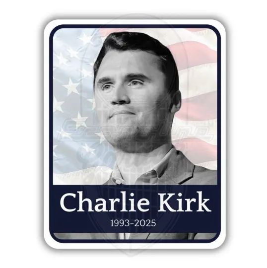 Charlie Kirk 3” Sticker Decal Turning Point USA USA Trump Conservative