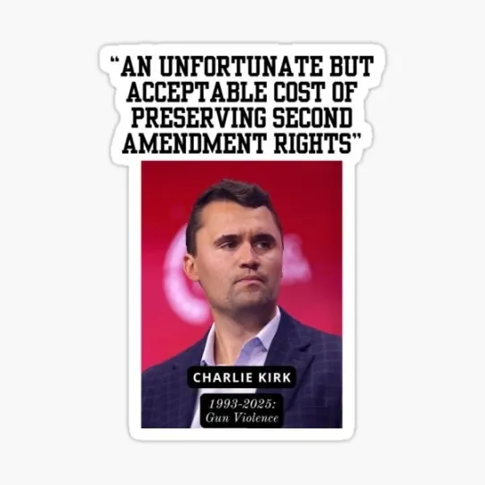 RIP Charlie Kirk USA Sticker Trump MAGA Biden Home & Living