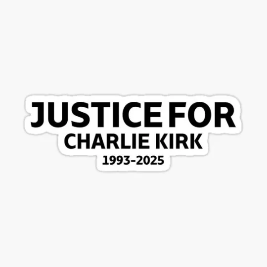 Justice for Charlie Kirk USA Sticker