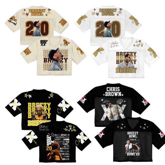 Discover Personalized Chris Brown Tour Crop Top Jersey, Full Mesh Breezy Bowl 2025 Shirt, Custom R&B Concert Outfit, Unisex Fan Gift