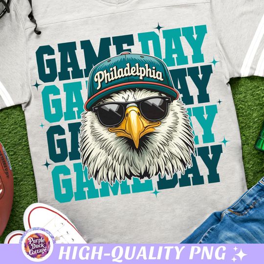 Discover Philadelphia Game Day Football PNG Retro Eagles Football Shirt PNG Philadelphia Football Sport Sublimation Football Season PNG Philly Eagle