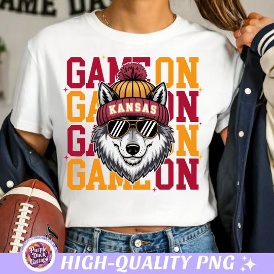 Kansas City Football Team Chiefs Football T-Shirt, Game Day Sport Tee