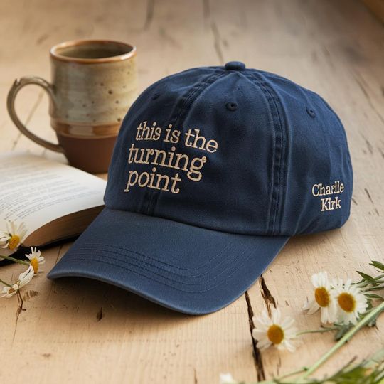 Charlie Kirk Hat "This Is The Turning Point Quote" Hat, Political Statement Hat, Patriotic Protest Hat