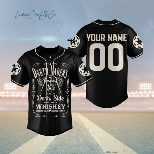Discover Custom Star Wars Baseball Jersey, Mandalorian Shirt, Star Wars Galaxy Gifts for Sci-Fi Fans, Disney Star Wars Merch, Darth Vader Jersey