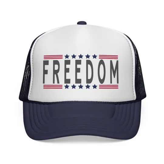 Discover Patriotic Trucker Cap - Charlie Kirk, USA Freedom Design, Red White Blue,