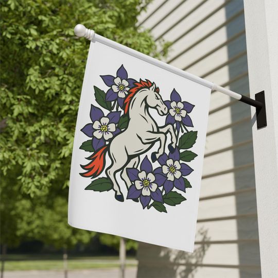 Denver Footabll Team Broncos Garden Flag, Sports Fan Gift