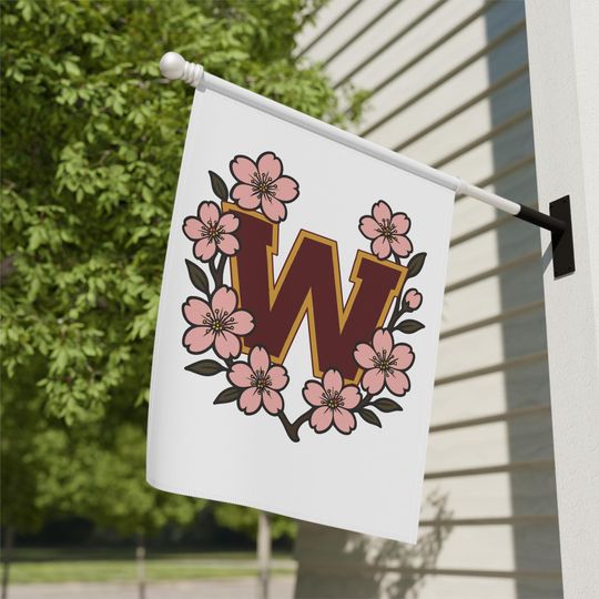 Washington Football Team Commanders Cherry Blossom Flag, Football Lovers Flag
