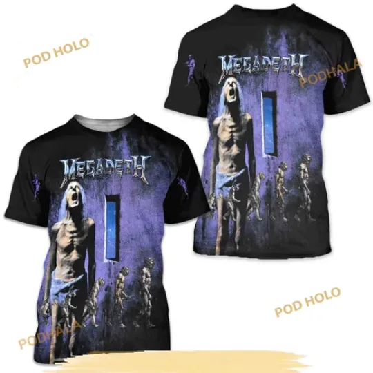 MEGADETH Countdown AOP 3D T-Shirt