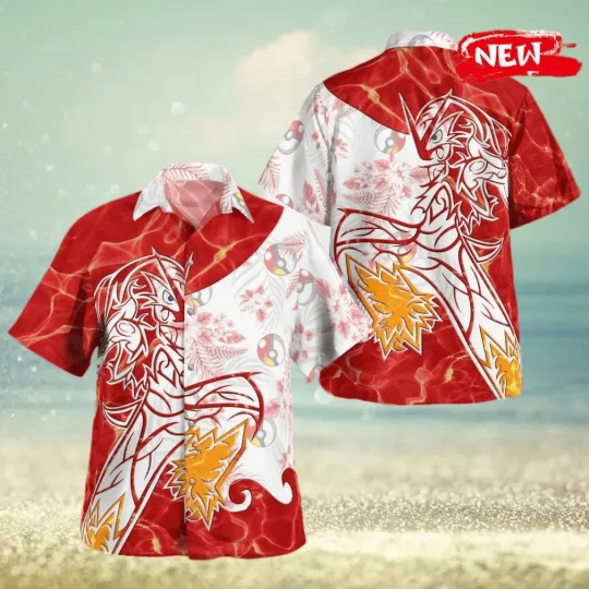 Discover Tribal Blaziken Hawaiian Shirt