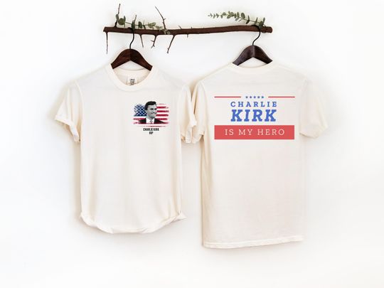 RIP Charlie Kirk T-Shirt, Republican Shirt, Patriotic American Shirt, Charlie Kirk Is My Hero, Charlie Kirk, Political Shirt