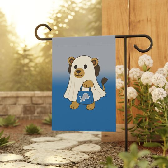 Discover Halloween Ghost Flag, Detroit Football Fan Flag, Detroit Garden Flag, Sports Fan Garden Flag, Game Day Flag