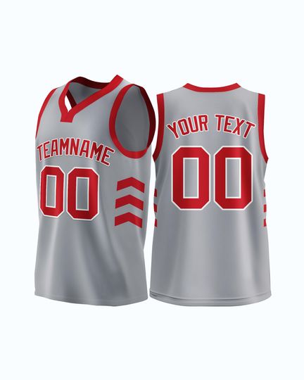 DIY Personalized Basketball Jersey | Heart-Shaped Neck Design for Team Events, Practices, Fan Gifts, and Special Occasions
