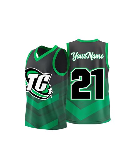 Discover Custom Hot Press Green Black Basketball Jersey  Personalized Team Uniform with Name and Number Youth Adult Gift