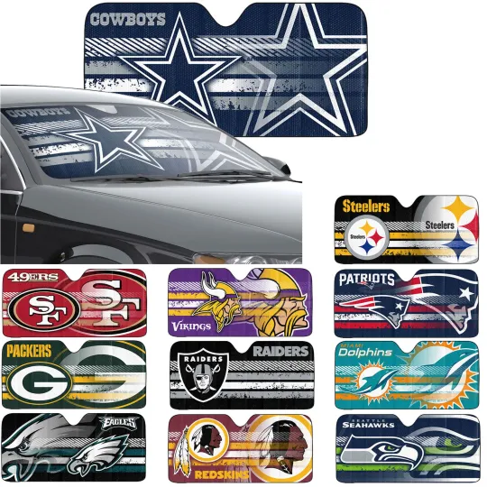Discover New football All Team Car Sun Shade