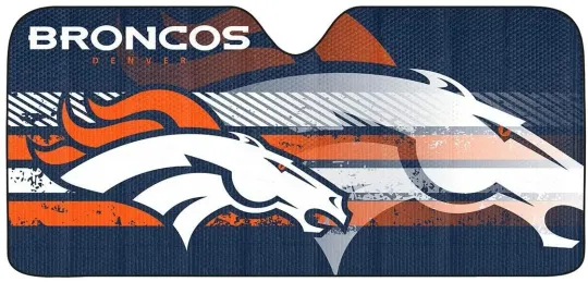 Fanmats Team Promark football Denver Broncos Car Sun Shade