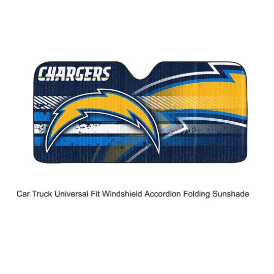 Discover football Los Angeles Charger Car Sun Shade