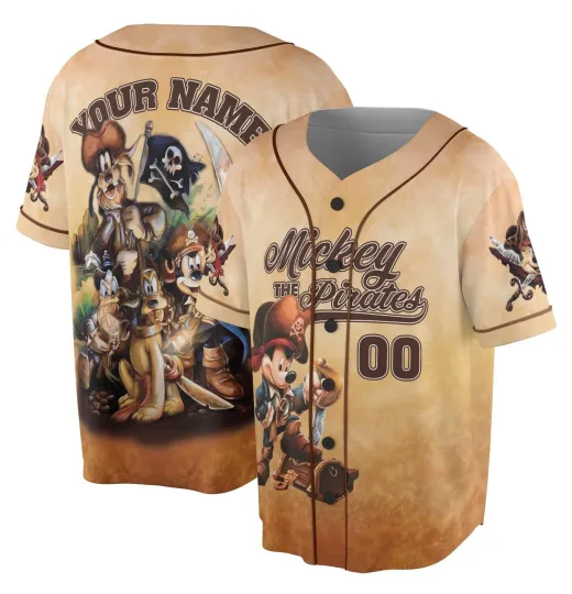 Discover Personalized Disney Cruise Baseball Jersey, Mickey and Friends Disney Jersey