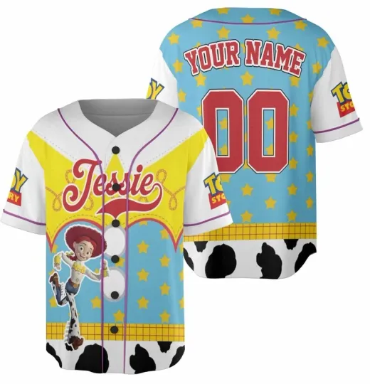 Personalized Toy Story Woody Cowgirl Running Gift For Fan Baseball Jersey Shirt