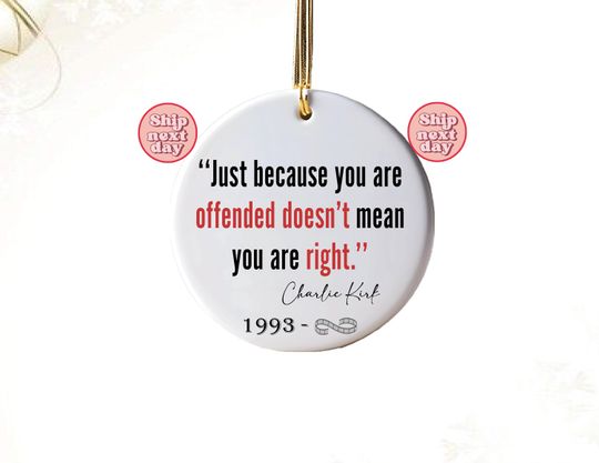 True Patriot Charlie Kirk, Republican Ornament, Patriotic American Gift, RIP Charlie Kirk, Charlie Kirk, Pray for Charlie Kirk