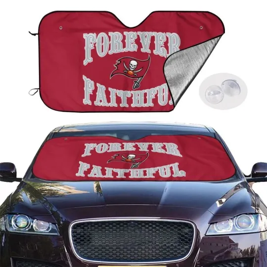 Tampa Bay Buccaneers Car Windshield Sunshade "forever faithul" Car Sunshade