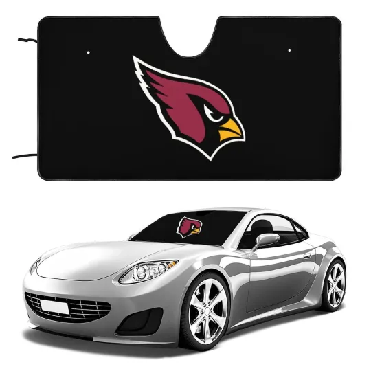 Discover Arizonna Cardinals Car Windshield Sunshade Car Accessories Car Sunshade 55*30inch