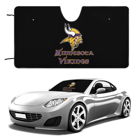 Minnesota Vikings Car Windshield Sunshade Car Accessories Car Sunshade Heatproof