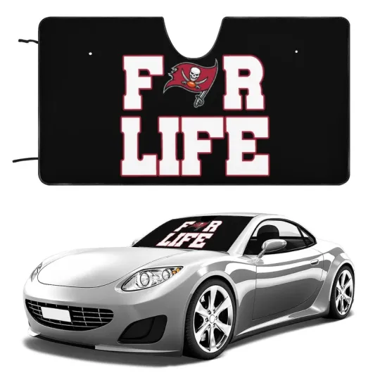 Tampa Bay Buccaneers Car Windshield Sunshade For Life Car Front Window Sunshade