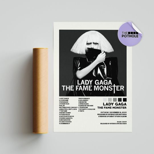 Ld ga Posters / Fame Monster Poster, Album Cover Poster, Print Wall Art, Custom Poster, Home Decor, Ld ga, Chromatica, Joanne
