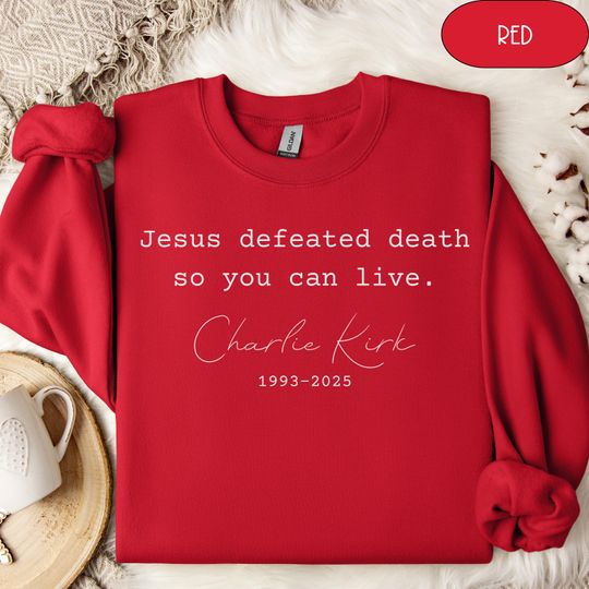 Discover Charlie Kirk Sweater, RIP Charlie Kirk Shirt, Charlie Kirk Remembrance Sweatshirt