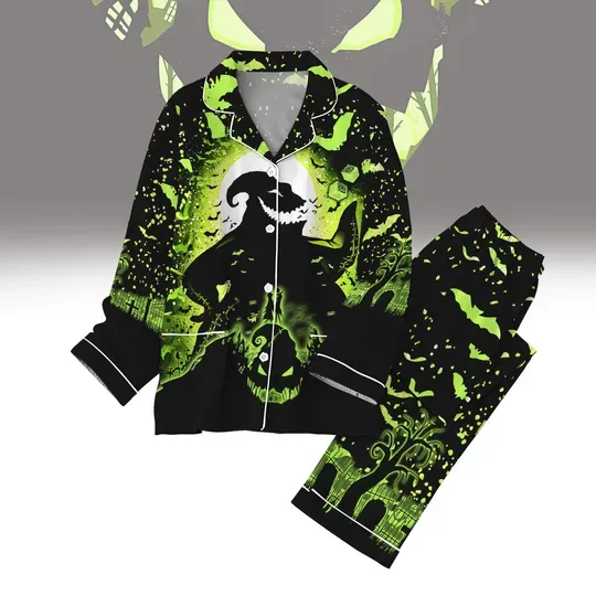 Oogie Boogie Pajamas Set, Nightmare Before Christmas, Oogie Boogie Bash Party, Boogie Man Midnight Pajamas, Disney Birthday Gift