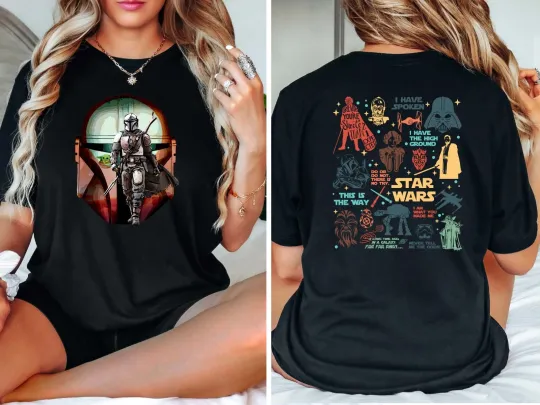 Discover Star Wars Darth Vader Double Sided T-Shirt, Star Wars Character Shirt