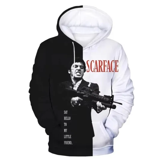 3D Scarface Movie Hoodie All-Over Print