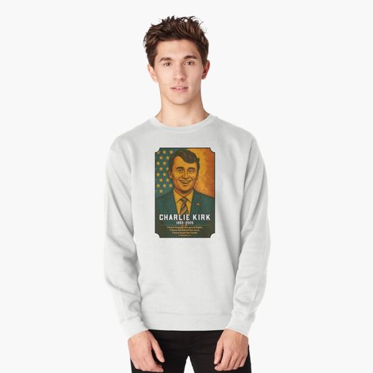 Discover Charlie Kirk RIP 1993-2025 American 2 Pullover Sweatshirt