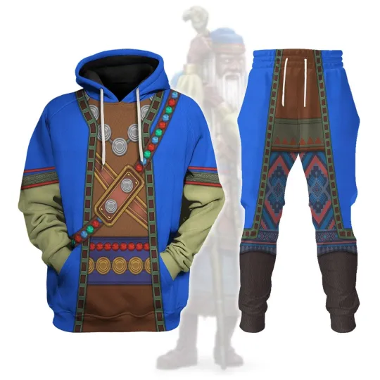 Wizard Costume Cosplay Hoodie Jogger Set