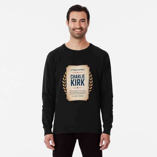 Charlie Kirk Lightweight Sweatshirt