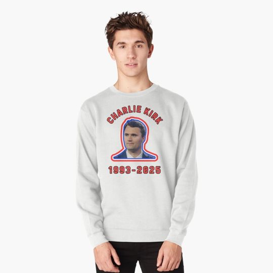 Rest In Peace Charlie Kirk In Peace American Flag Pullover Sweatshirt