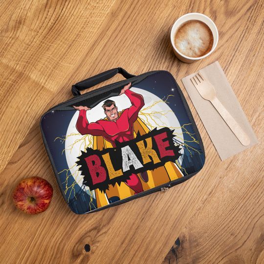 Discover Personalized Superhero Lunch Bag, Gift for Kids