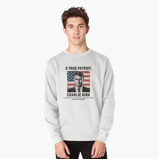 Discover Charlie Kirk Pullover Sweatshirt