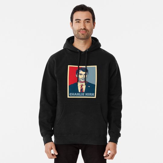 Charlie Kirk Pullover Hoodie