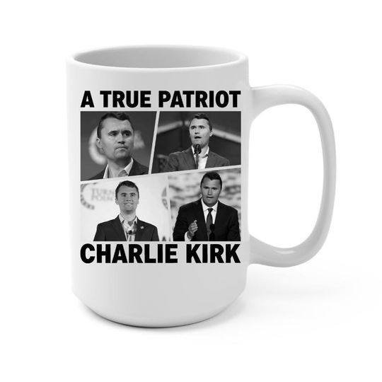 Charlie Kirk Tribute Mug, Patriotic Memorial Mug, Charlie Kirk Freedom Mug, Justice For Charlie Mug, Stylish Freedom Ceramic Mug