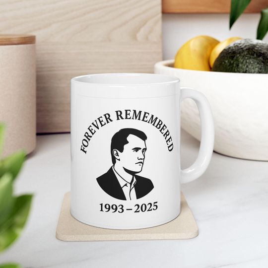 Discover Charlie Kirk Memorial Coffee Mug: RIP Tribute Gift, Remembrance Cup