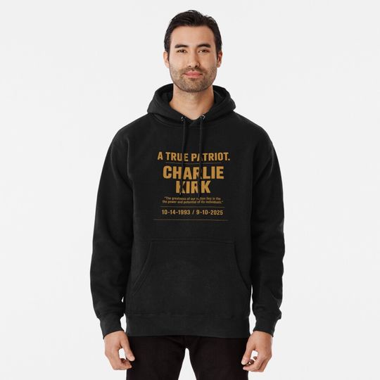 Charlie Kirk Pullover Hoodie