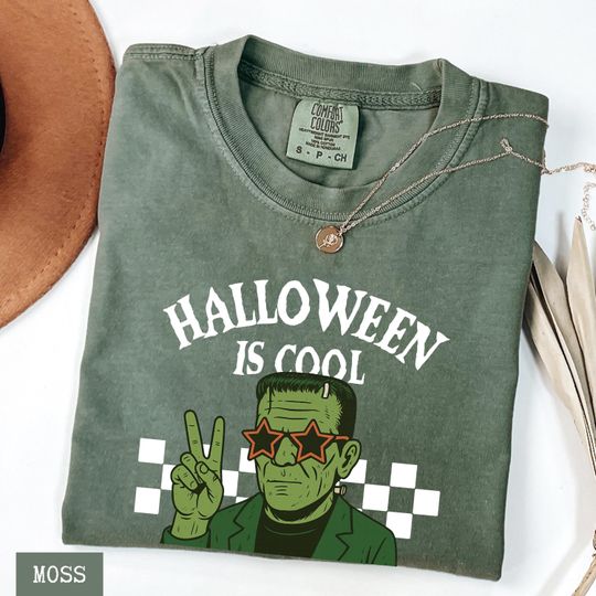 Discover Comfort Colors Frankenstein Halloween Shirt, Vintage Halloween is Cool Tee, 90s Halloween Shirt, Funny Halloween Movie Shirt