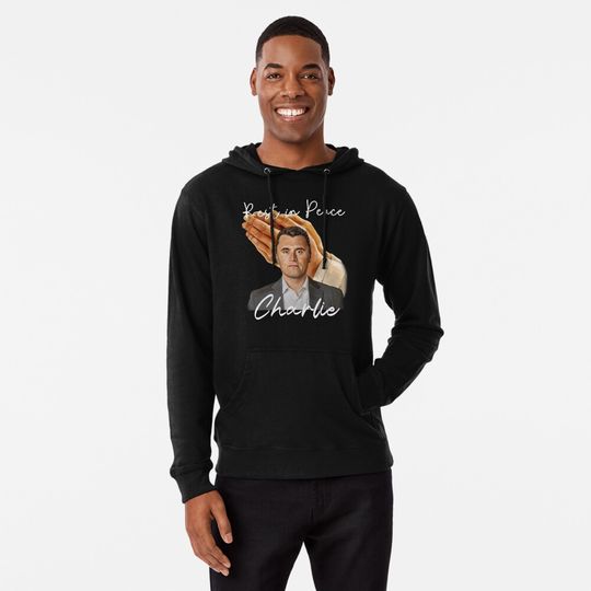 Discover Charlie Kirk Shirt, A True Patriot USA - Memorial Remembering Charlie Kirk Lightweight Hoodie