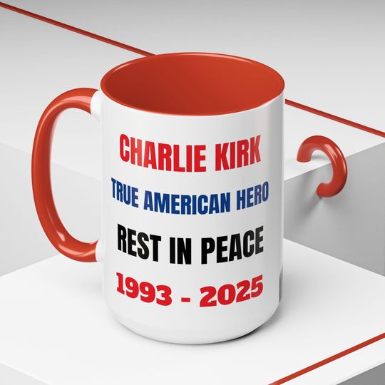 Discover Charlie Kirk Tribute Coffee Mug - Inspiring Gift for Activists, Unique Tea Cup for Collectors, Republican Memorial Tribute Drinkware