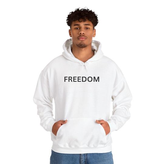 Freedom Charlie Kirk Hooded Sweatshirt, Cozy Gift for Activists, Casual Everyday Wear, Good V for All Seasons