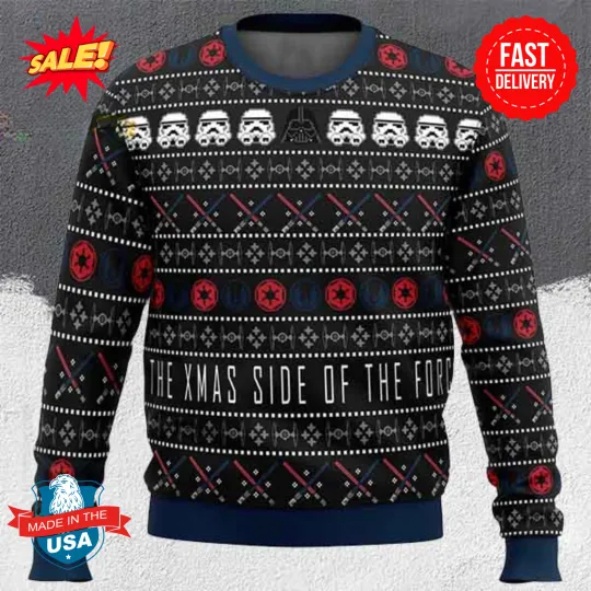 Star Wars Xmas Side of the Force Ugly Christmas Sweater